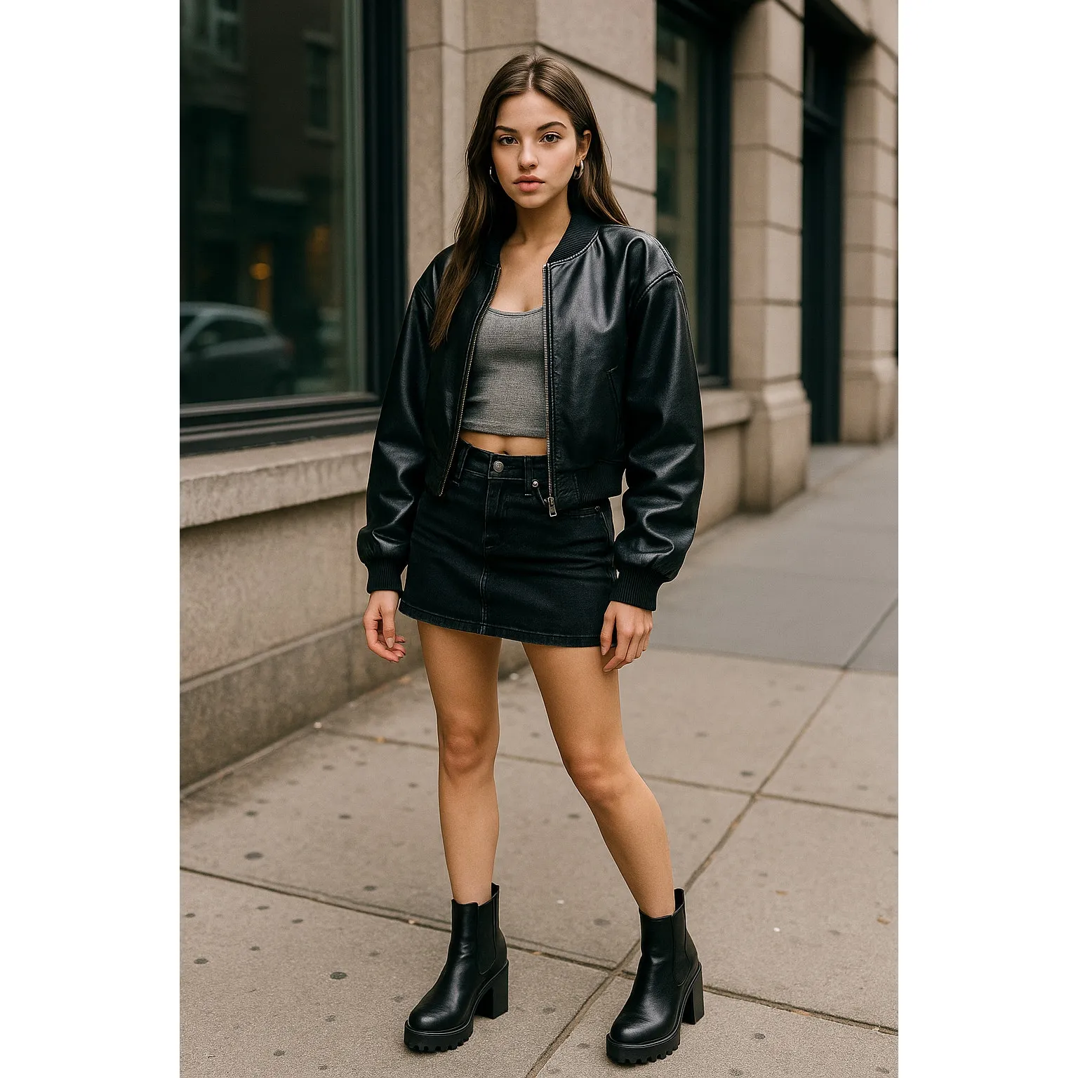 Soda Y2K Chunky Chelsea Womens Boots Sz 9 Lug Sole Grunge Ankle Punk Edgy Street - Image 12