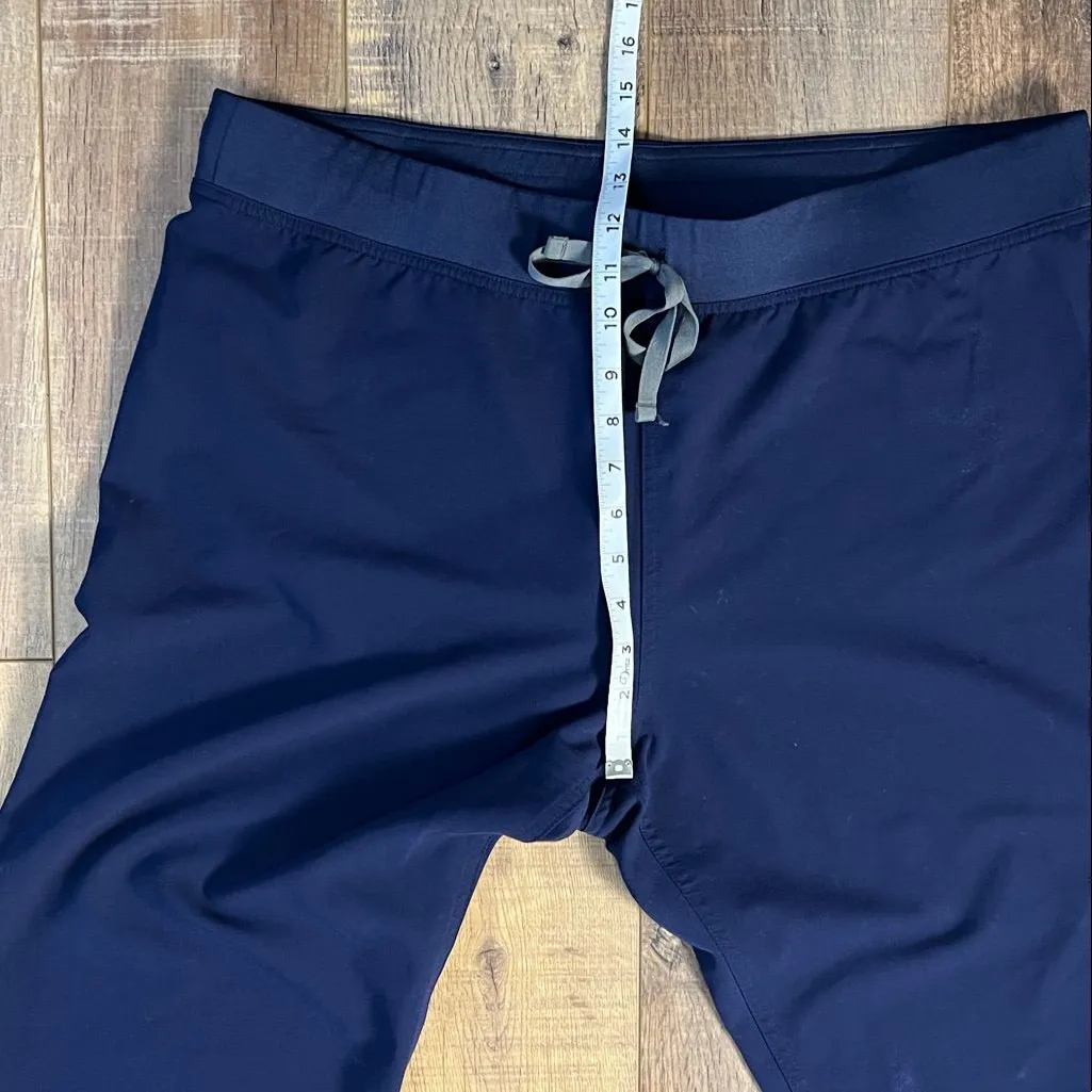 FIGS High Waisted Livingston Basic Navy Blue Scrub Pants Size XL - Image 12
