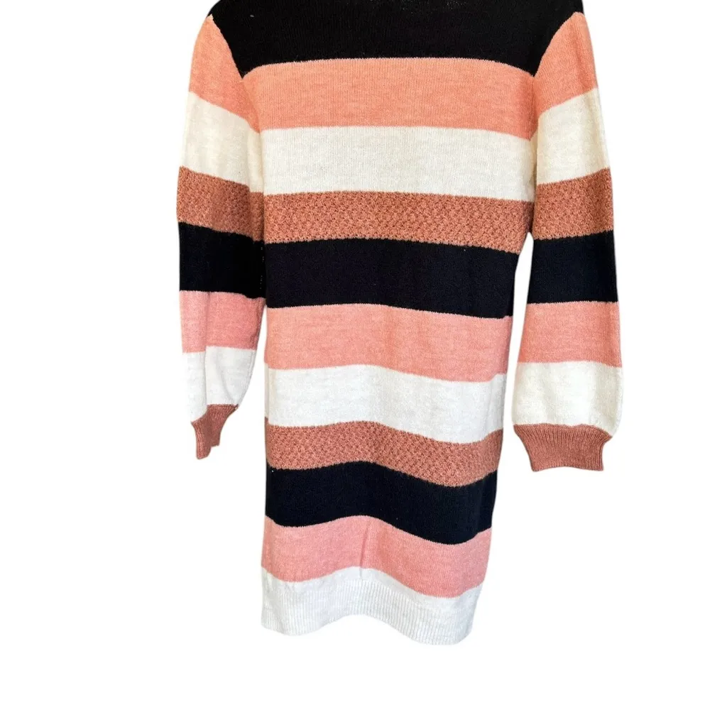 H&M Pink and Cream Sweater - Image 5