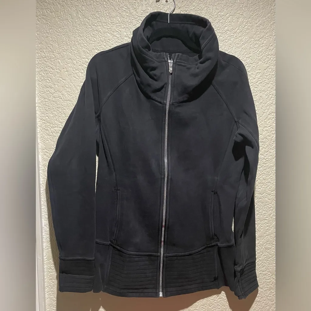 Lululemon Radiant Fill Zip Jacket In Black Size 10 Pre Owned Flawed - Image 5