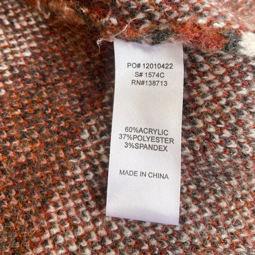 Doe & Rae  Rust Patterned Cardigan - Image 10