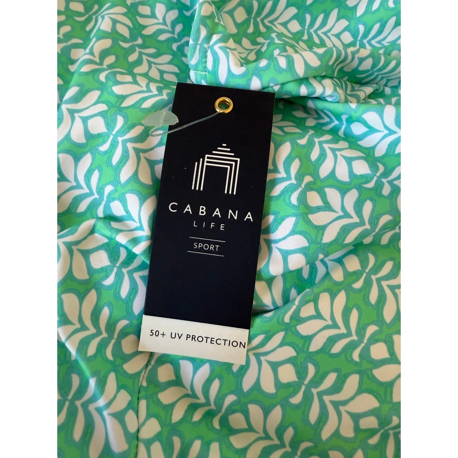 NWT Cabana Life Cote d'Azur 1/4 Zip Sleeveless Sun Protection Dress Size Large Blue - Image 8