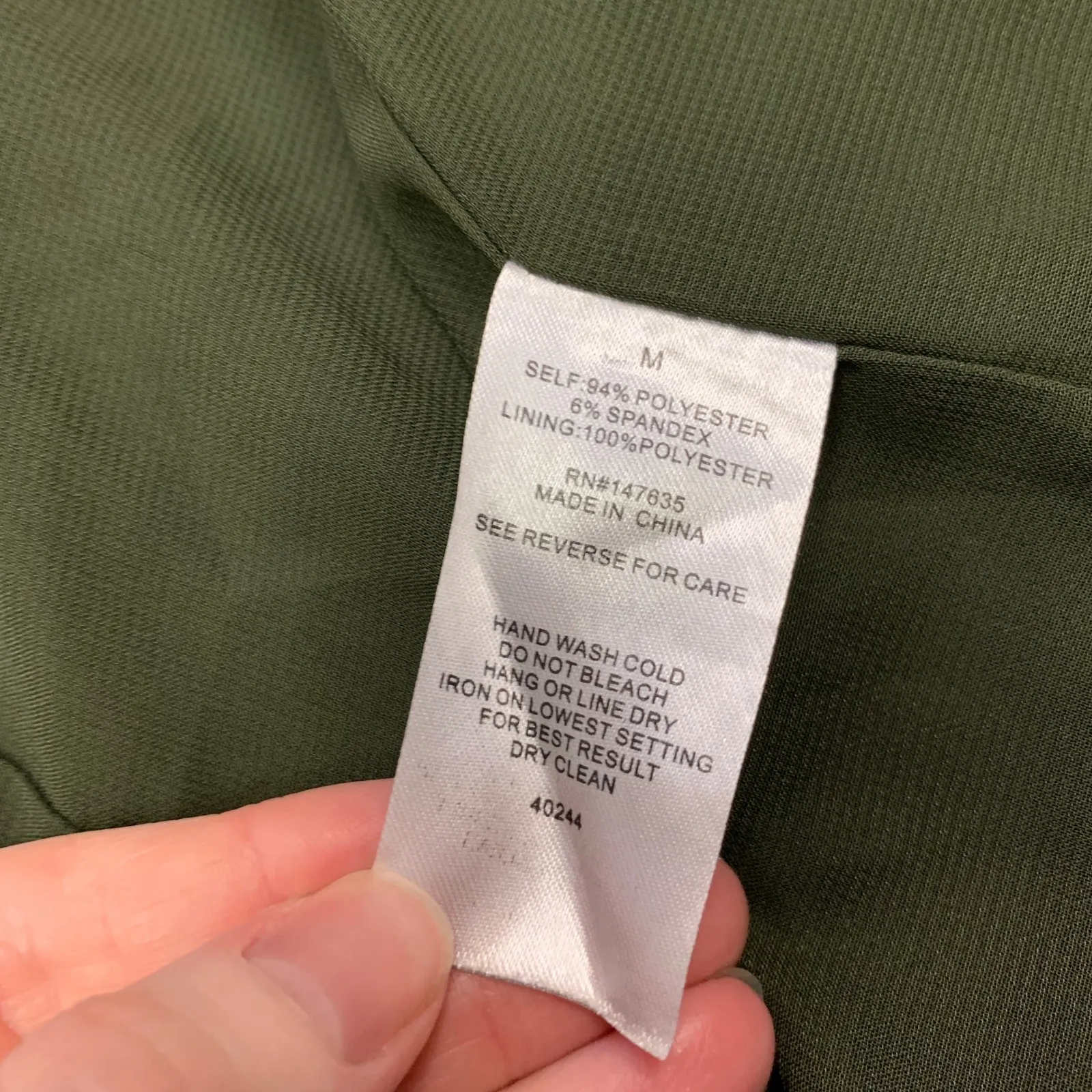 Romeo Juliet Couture Women's Sleeveless Long Drape Front Vest Olive Green Size M Size M - Image 5