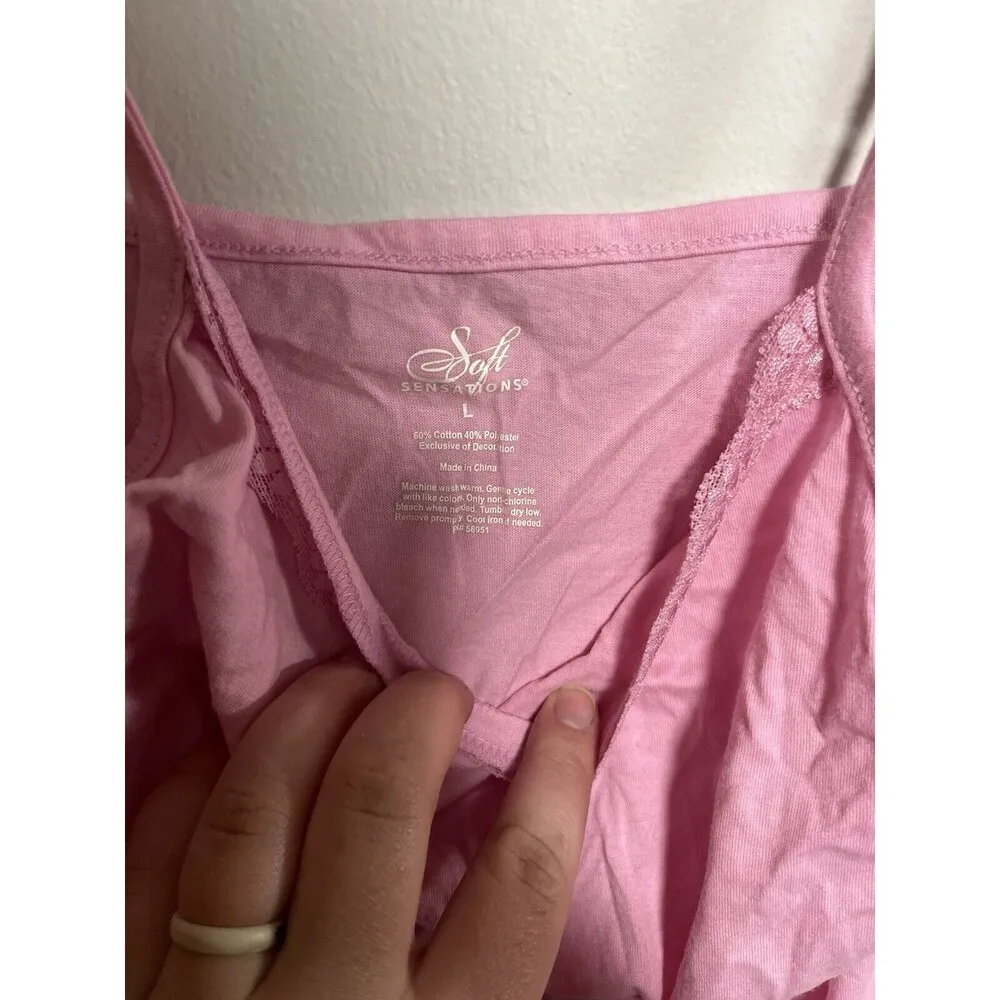 Soft Sensations Size Large Tank Top Pink - Image 3