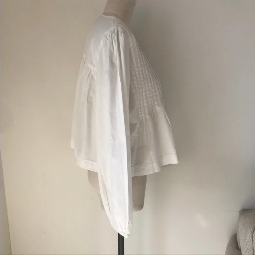 UO Sadie Pintuck Babydoll Blouse Top - Image 6