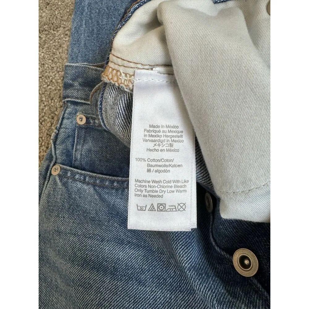 Madewell The Perfect Vintage Jeans Cormie Wash Button Fly High Waist Size 23 - Image 10