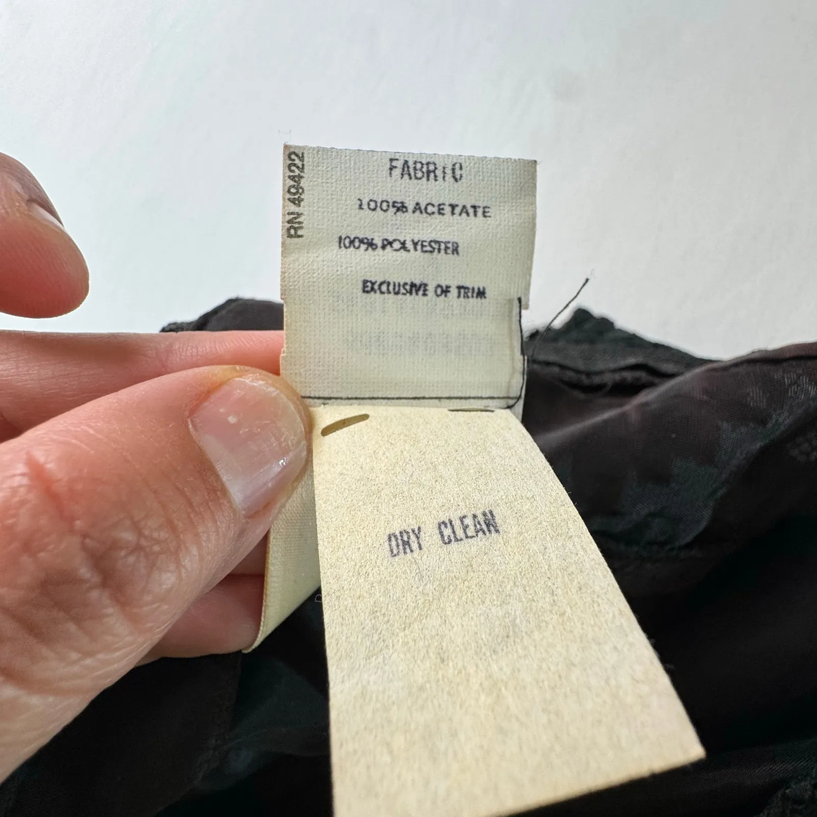 Vintage Gunne Sax by Jessica McClintock Black Lace Strapless Corset Dress xs 9 - Image 5