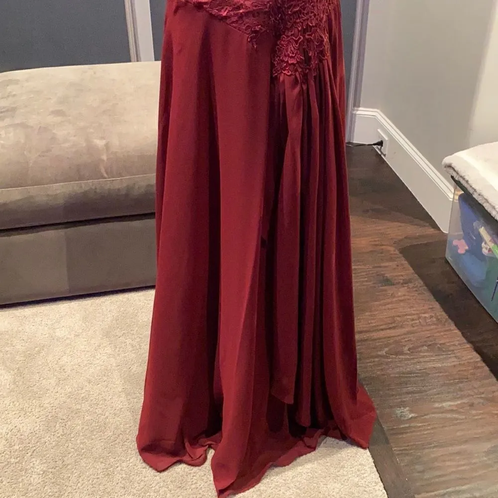 Women’s Long Chiffon Half Sleeve Mother of the Bride Prom Party Dress 14 - Image 3