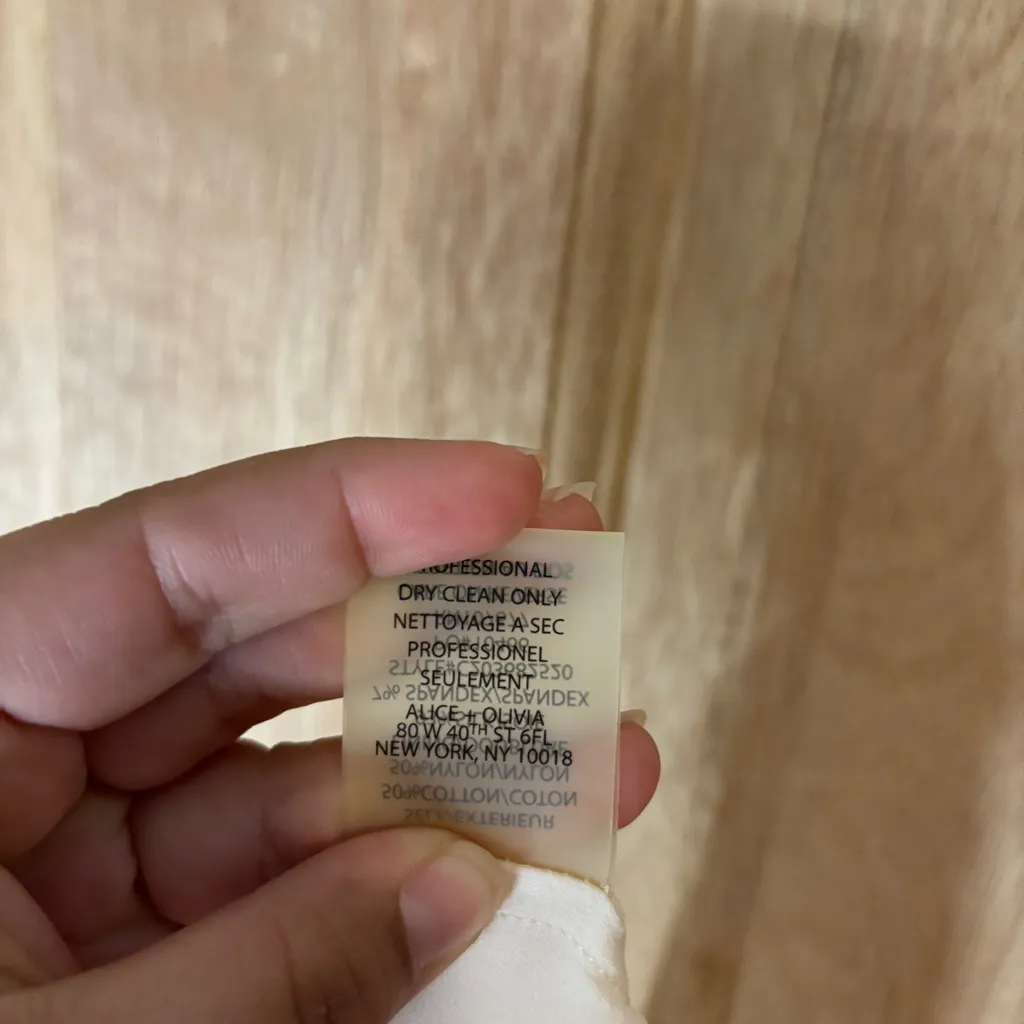 Alice + Olivia women’s‎ Darcy Lace cream Dress bridesmaids size S - Image 11