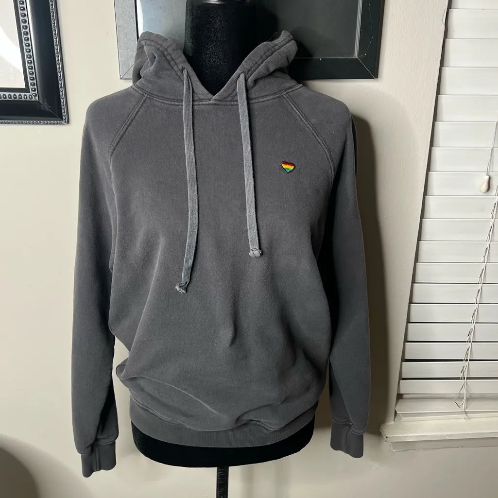 Spiritual Gangster “Grateful” hoodie small vintage grey cotton - Image 6