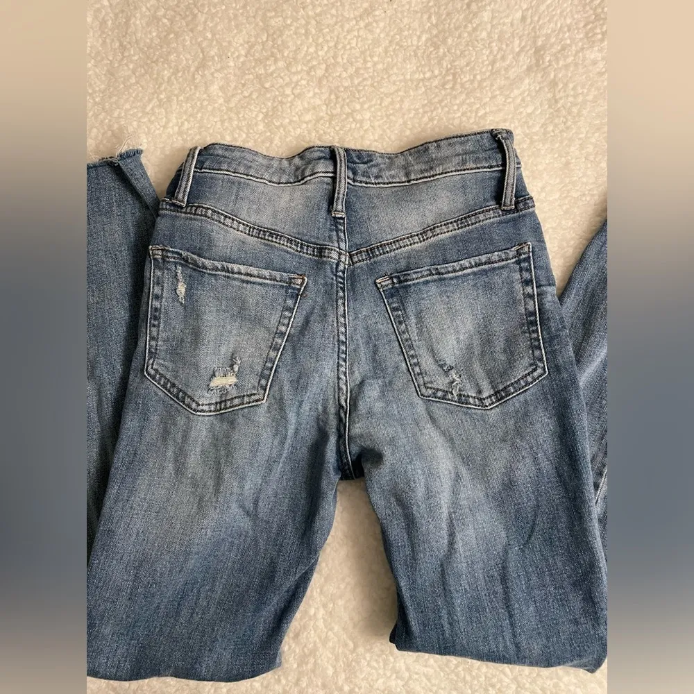 distressed skinny jeans size 0 - Image 3