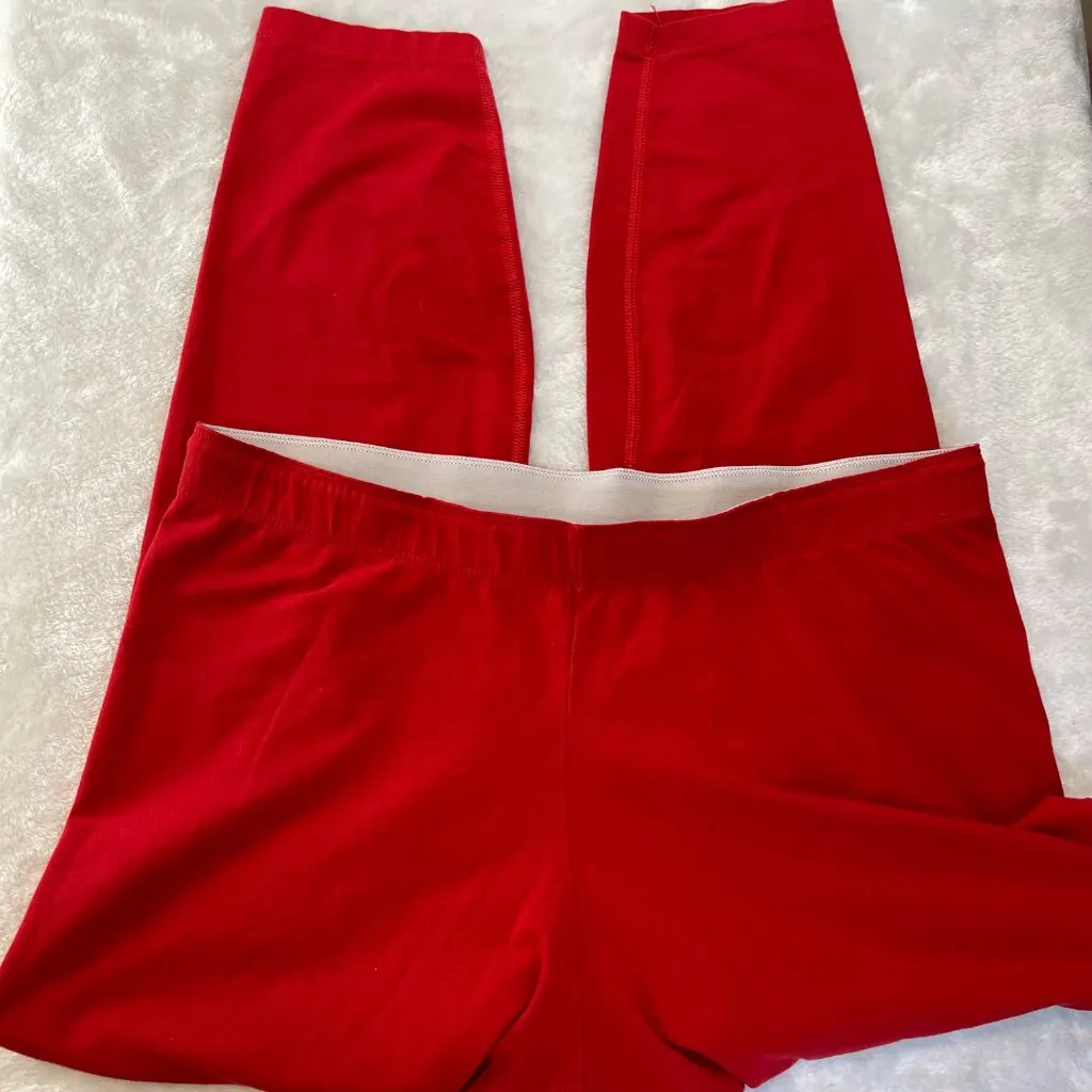 Nike Animal Print Leggings Women's Size XL Red Leopard Swoosh‎ Cotton Spandex - Image 6