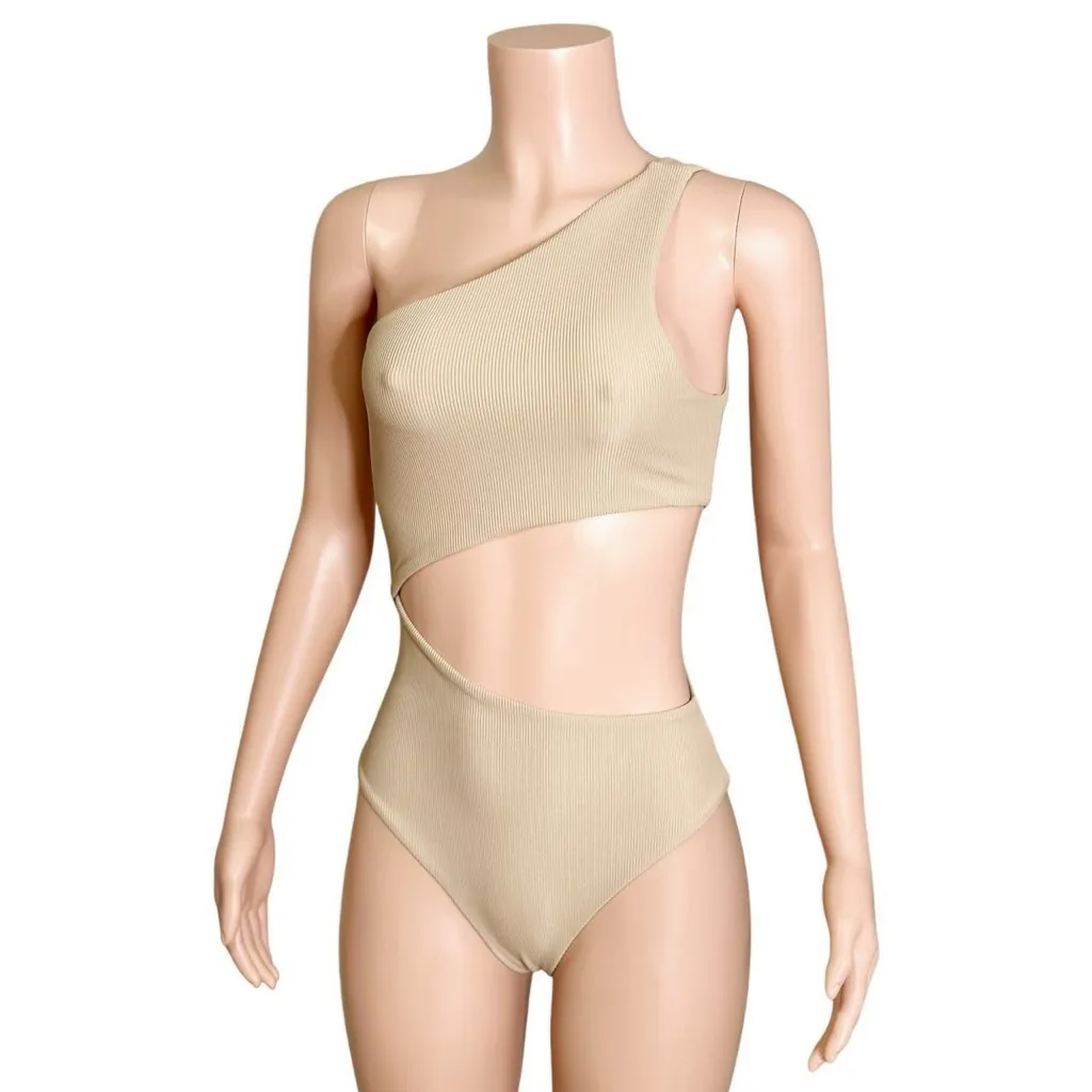 BEACH RIOT Celine One Piece Swim, Tan, Small - Image 6