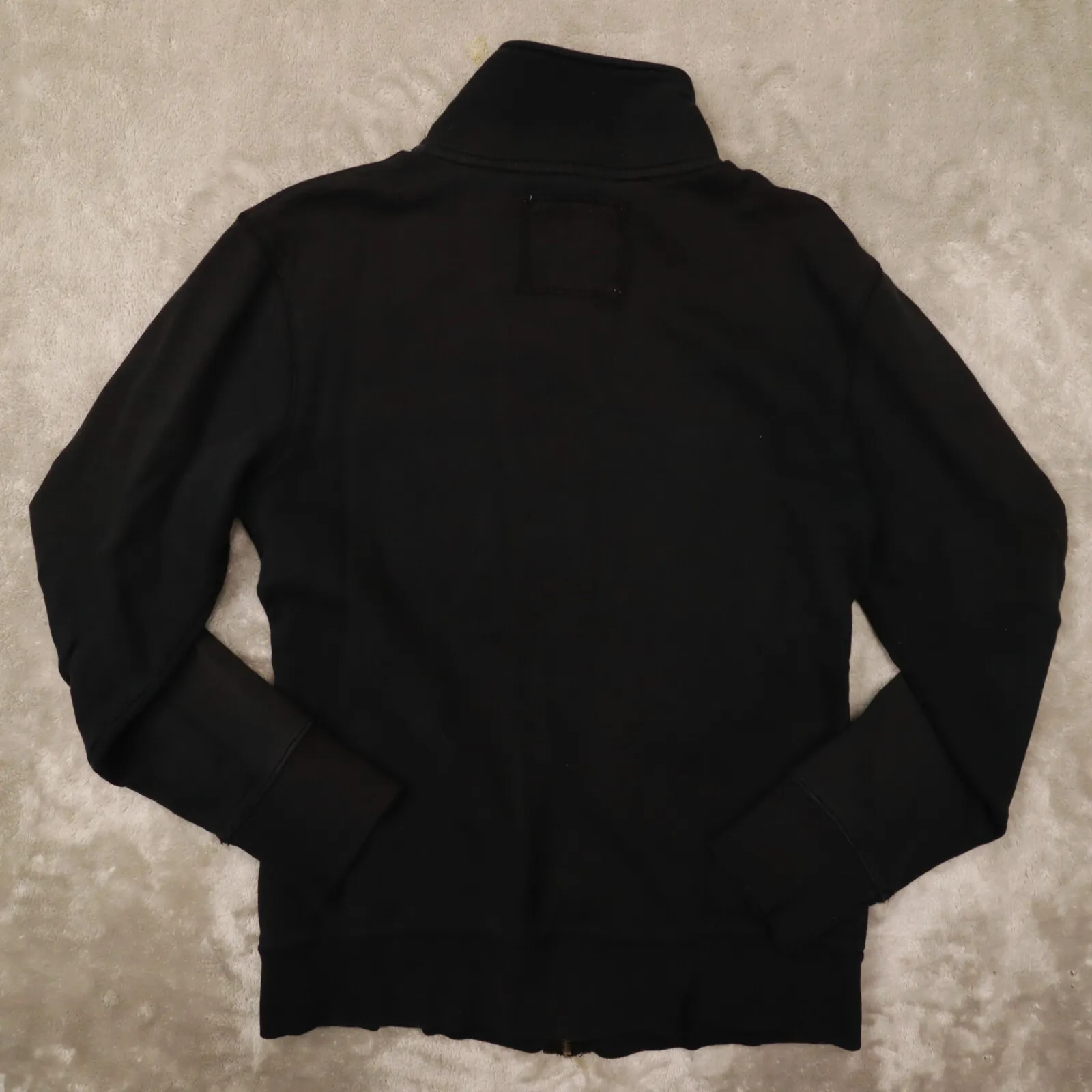 JanSport‎ Vintage Women's Black Sweat Shirt Full Zip Jacket Arcadia size XL - Image 9