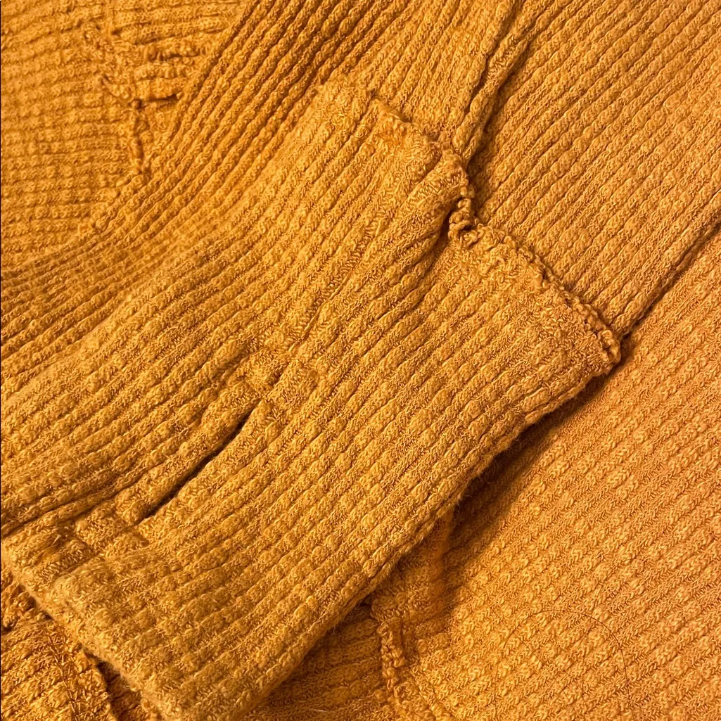 Free People Golden Cowl Neck Oversized Sweater Size Small - Image 6