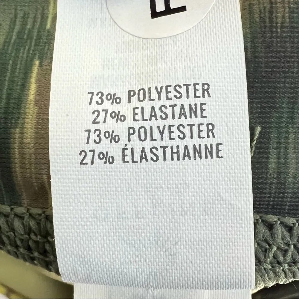 Offline by Aerie Real Me 7/8 Leggings Green Printed High Rise  Crossover - Image 8