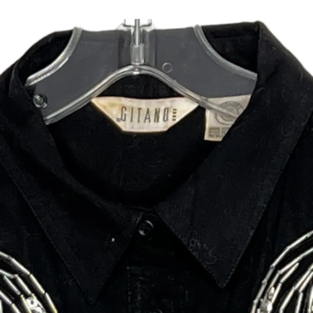 Vintage Gitano Beaded Shirt Size L - Image 6