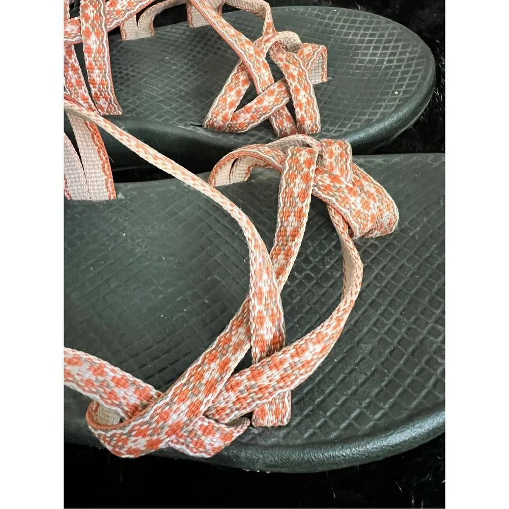 Chaco Women's ZX/2 Classic Sandals Size 8 Dagger Black Pink Orange Melon - Image 2