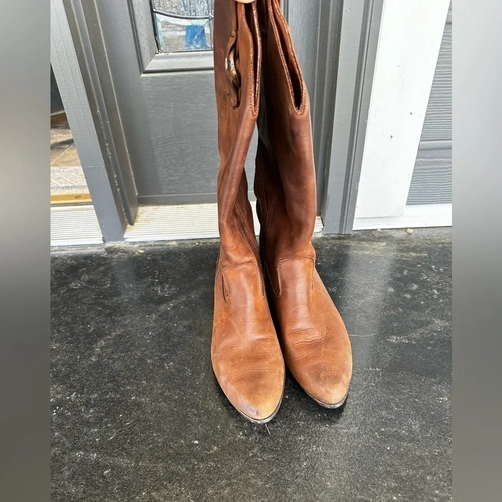 Vintage cowgirl Dexter riding boots western Roadeo genuine leather 9.5 c…​​​ Brown - Image 3