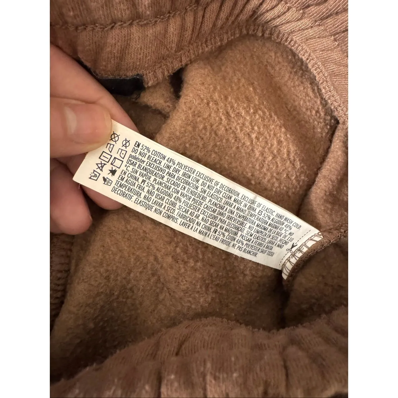 Forever 21 Brown Fleece-Lined Jogger Sweatpants Medium | Cozy Casual Lounge Pant - Image 2