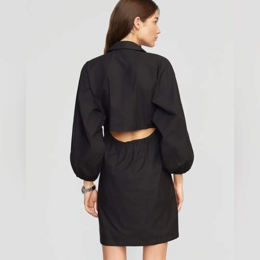 MODERN CITIZEN WHITE Clara Open-Back Button Down Dress - Image 5