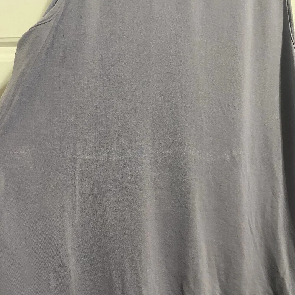 On Cloud Running Tank Top Sleeveless Athletic Cutout Back Gray Activewear Size L - Image 9