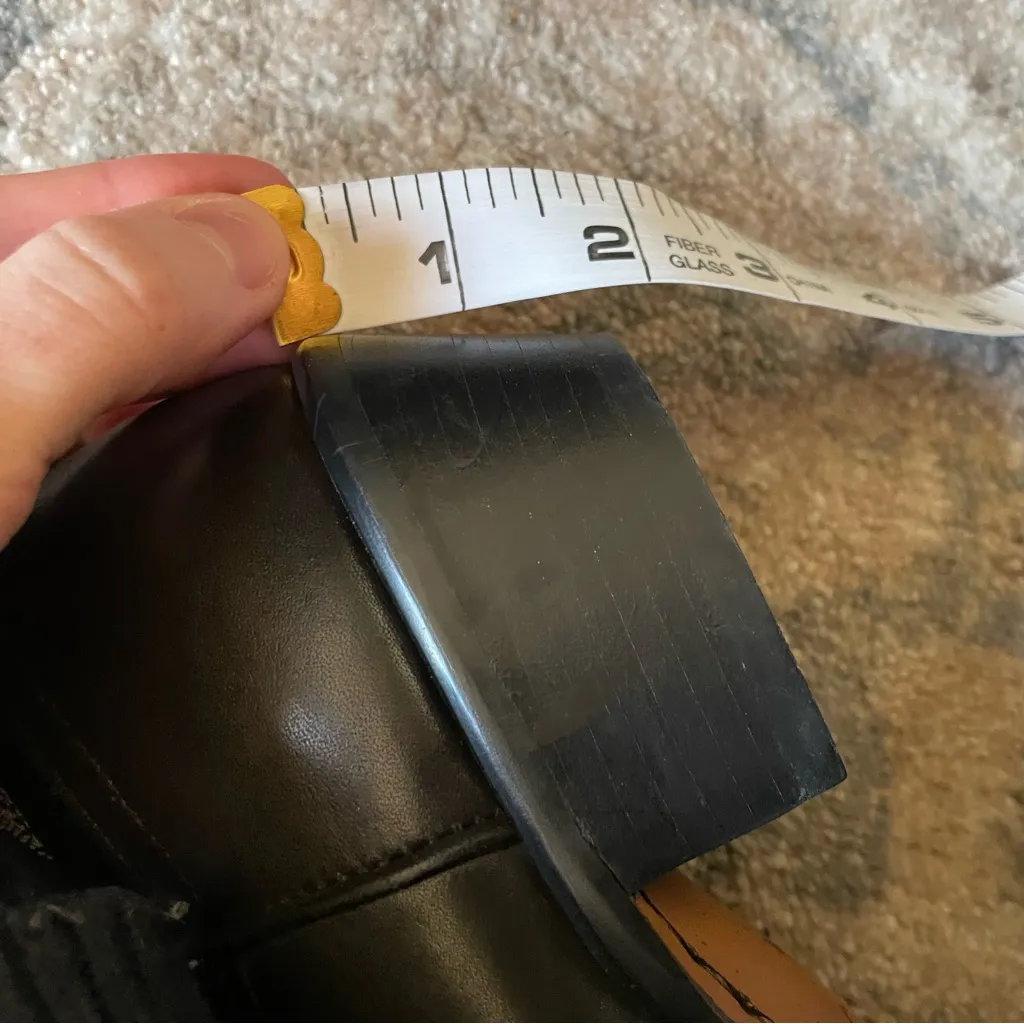 Nine West Vintage Black Leather and Suede Western Cowgirl Boots 7.5 - Image 5