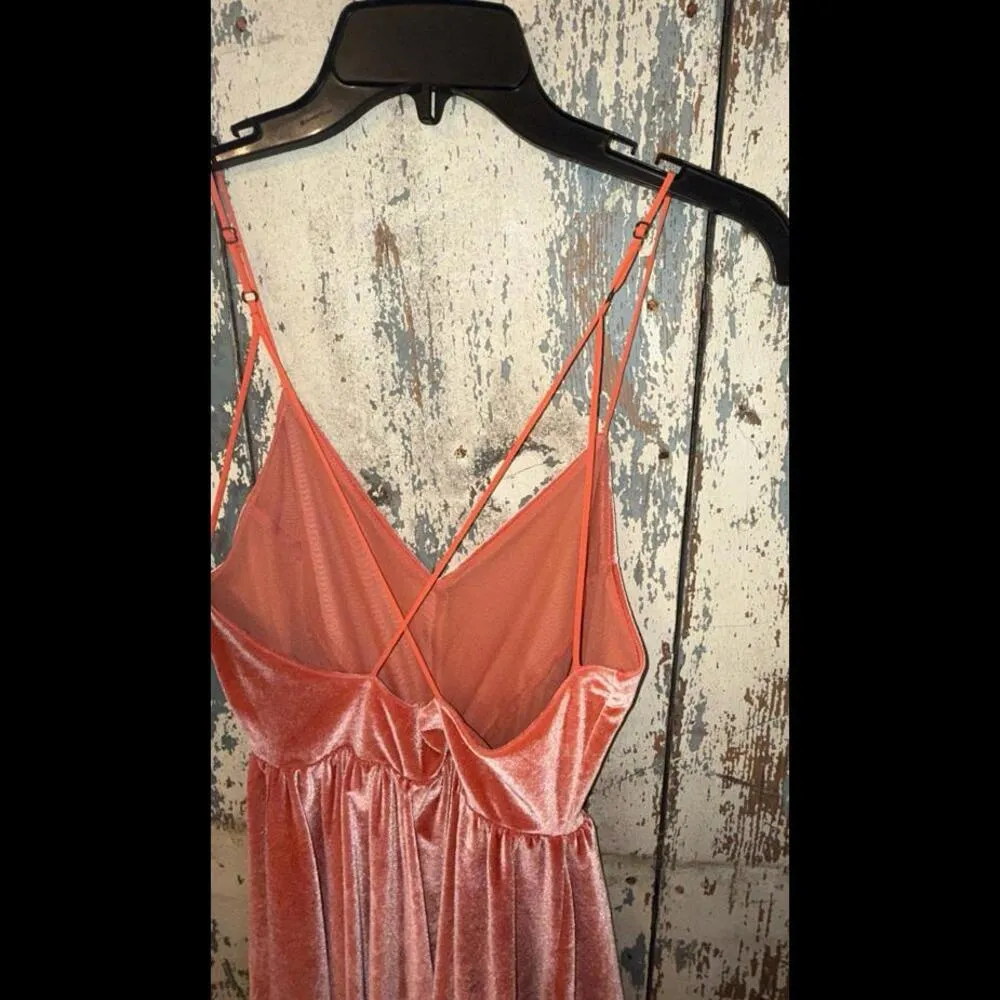 Urban Outfitters Silence & Noise Vanessa Peach Romper Medium - Image 5