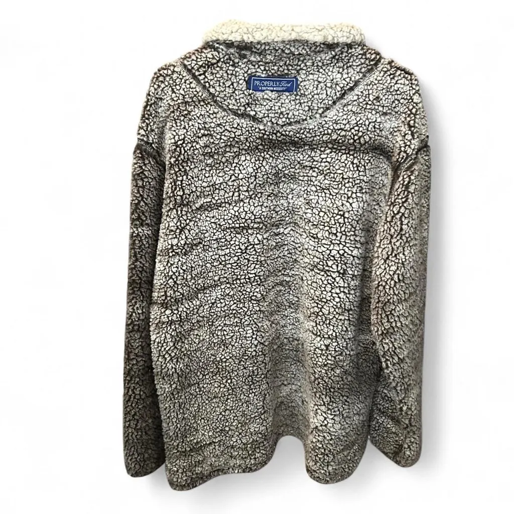Properly Tied Sherpa Quarter-Zip Pullover | Men’s XL ❄️🦆 - Image 6