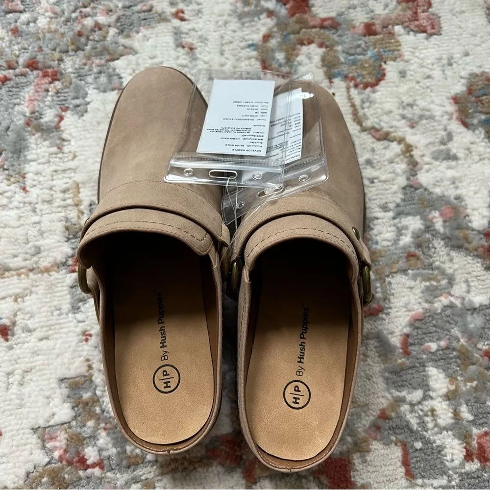 Hush Puppies NWT Silvia Mule Brand New Sample Shoe Size 7 Neutral Tan Beige Clog - Image 8
