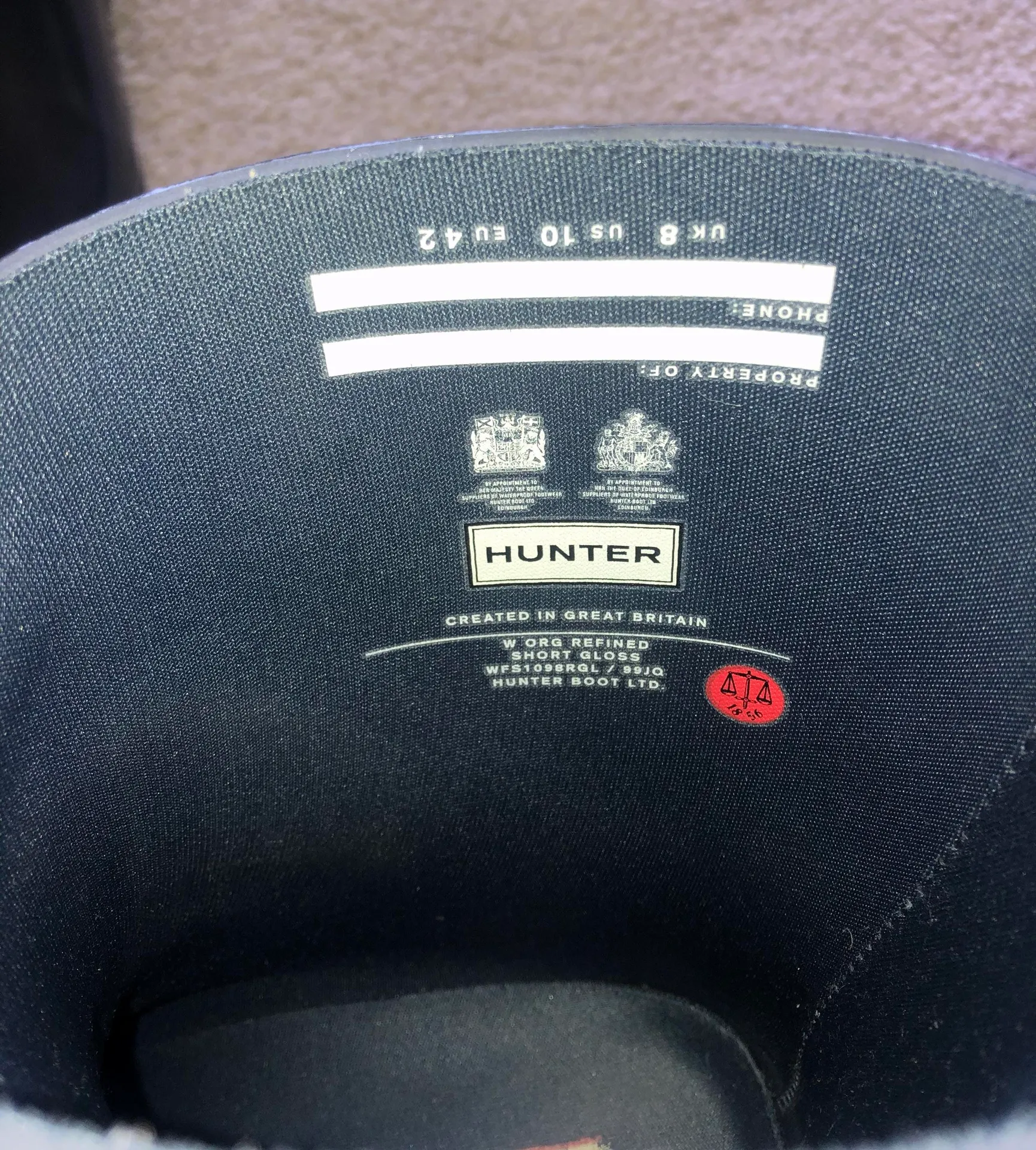 Hunter Short Gray Rain Boots - Image 6