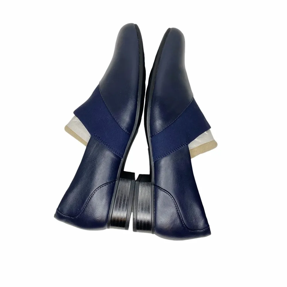 Clarks Juliet Gem Slip-On Shoe in Navy Leather 9.5 - Image 5