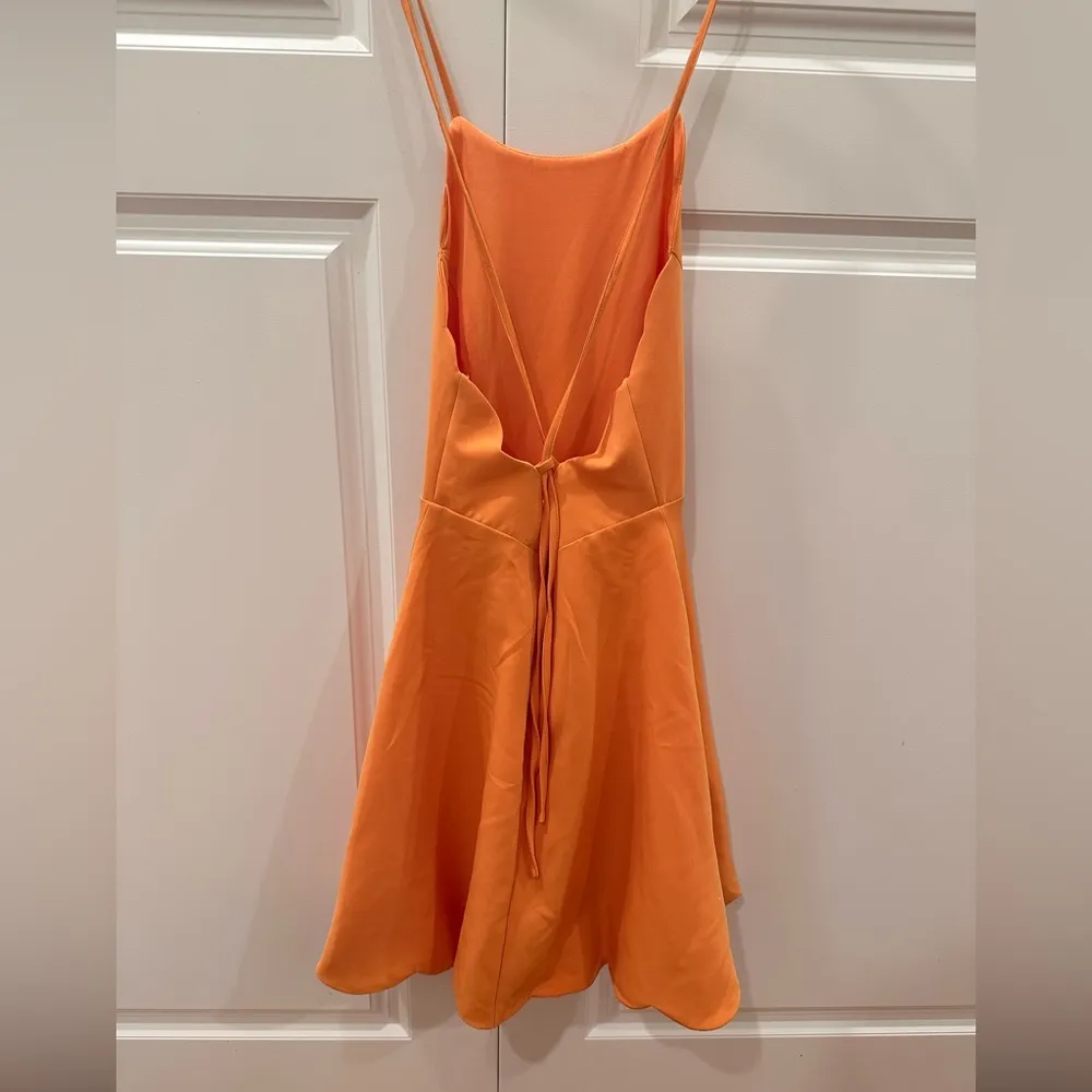 Lulu’s Play On Curves Orange Backless Dress - Image 4