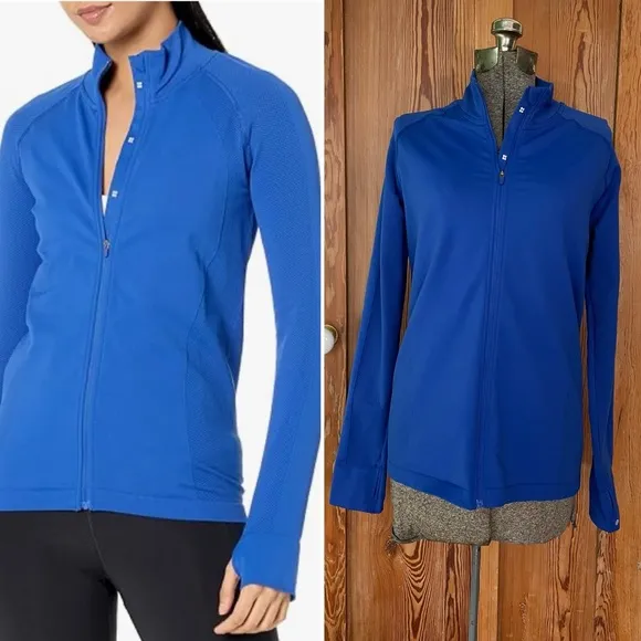 Sweaty Betty Athlete Doubleweight Seamless Workout Zip Up Jacket- Sz 12 🧡🎀 - Image 2