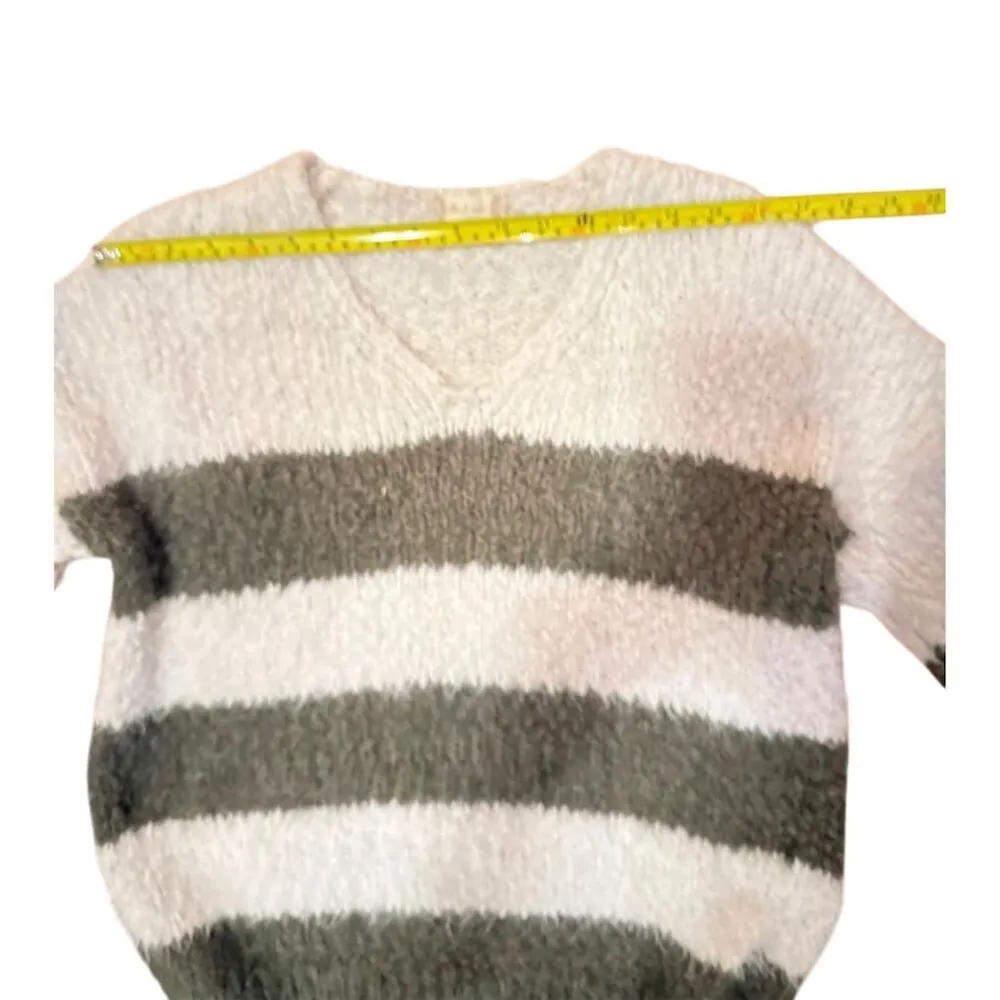 Altar'd State Women's Striped V-Neck Pullover Sweater S Multicolor - Image 5