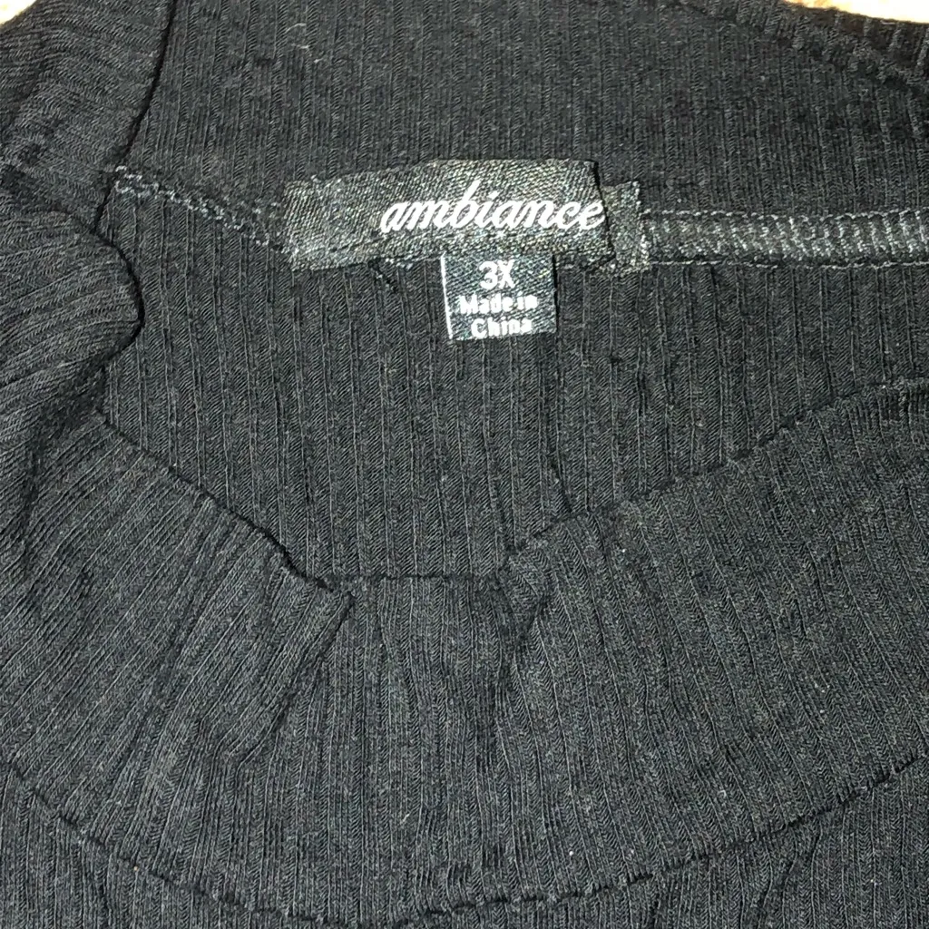 Black Turtle Neck Onsie Size 2X - Image 4