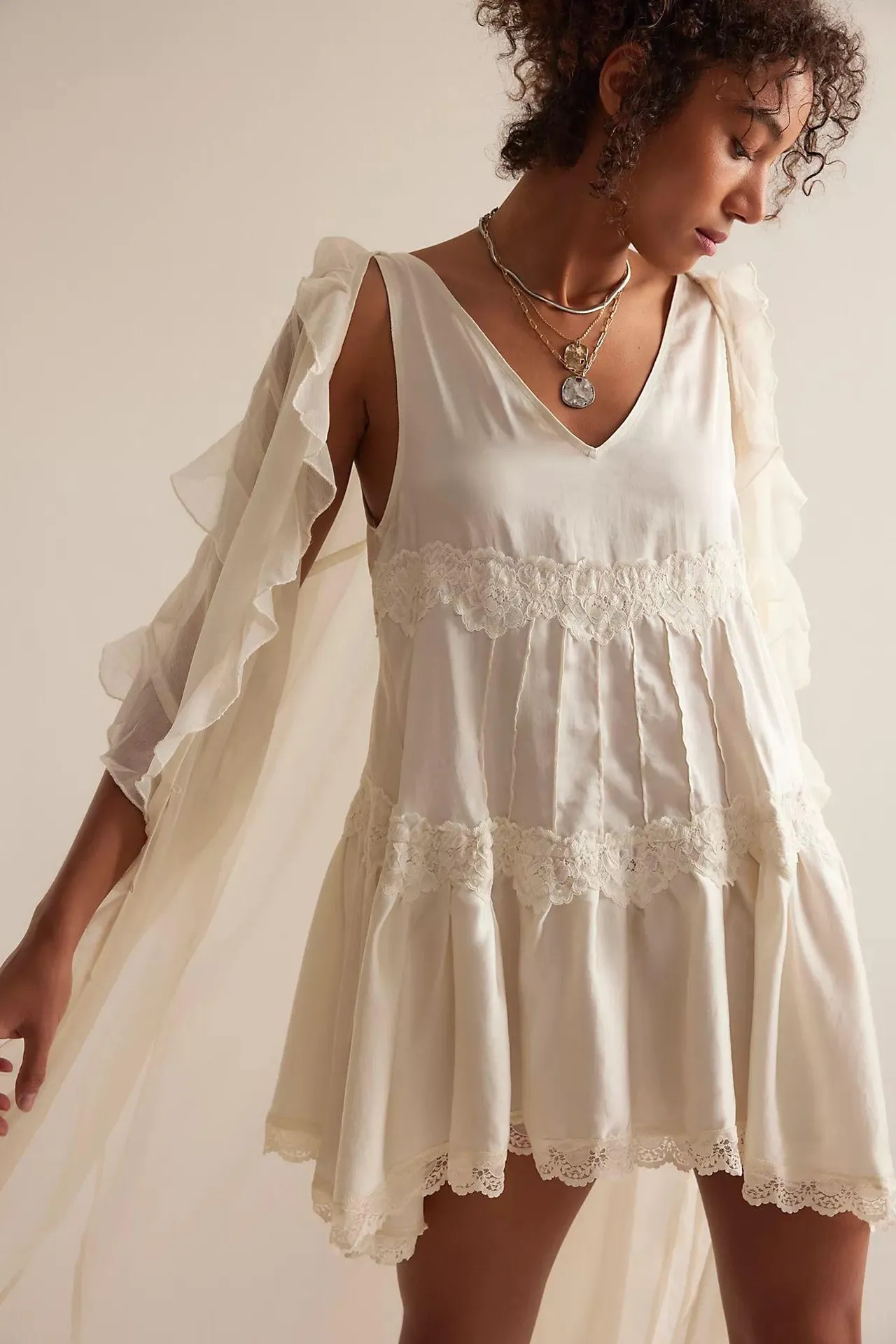 Free People Slip Mini Dress - Image 5