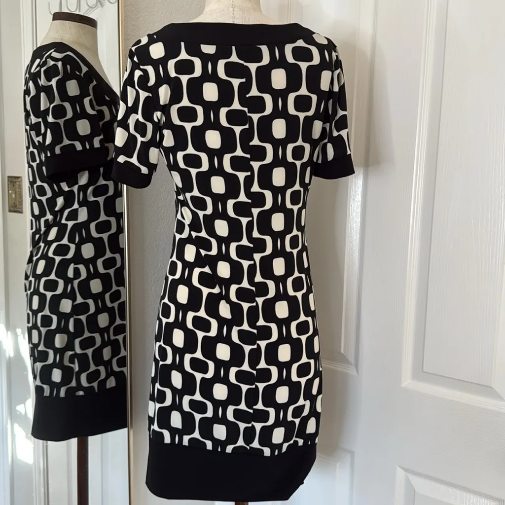 Y2k funky geo print mini dress Black - Image 8