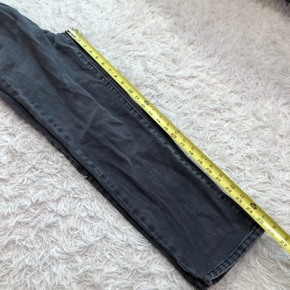 Pacsun Paperbag Straight Leg‎ Mom jeans dark black wash size 23 - Image 11