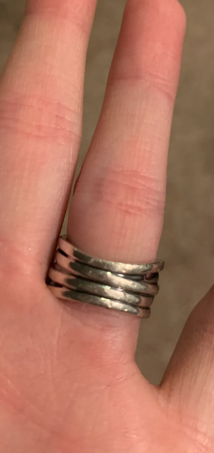 Pandora Sparkling And Polished Line Ring - Image 3