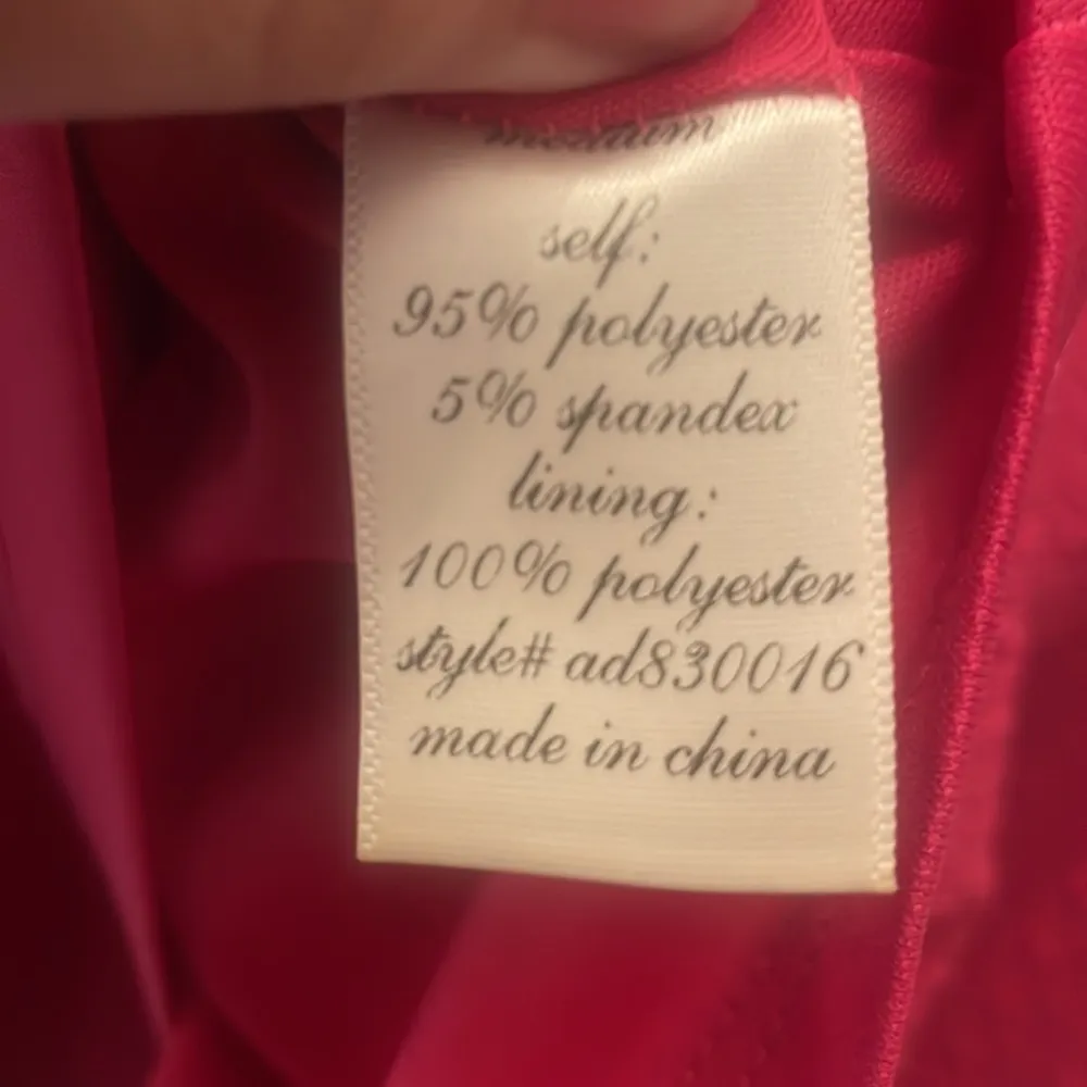 - Alya hot pink dress fit and flare summer size M textured fabric - Image 11