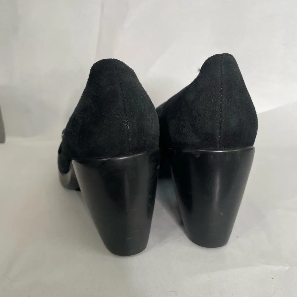 DANSKO Tara Black Suede Comfort Mary Jane High Heel Pumps EU 37 US 6.5 - 7 - Image 4