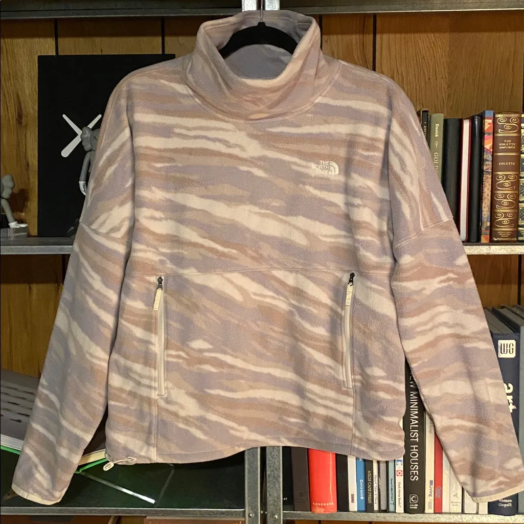 The North Face Women's Soft Fleece in Cream and Tan - Image 7