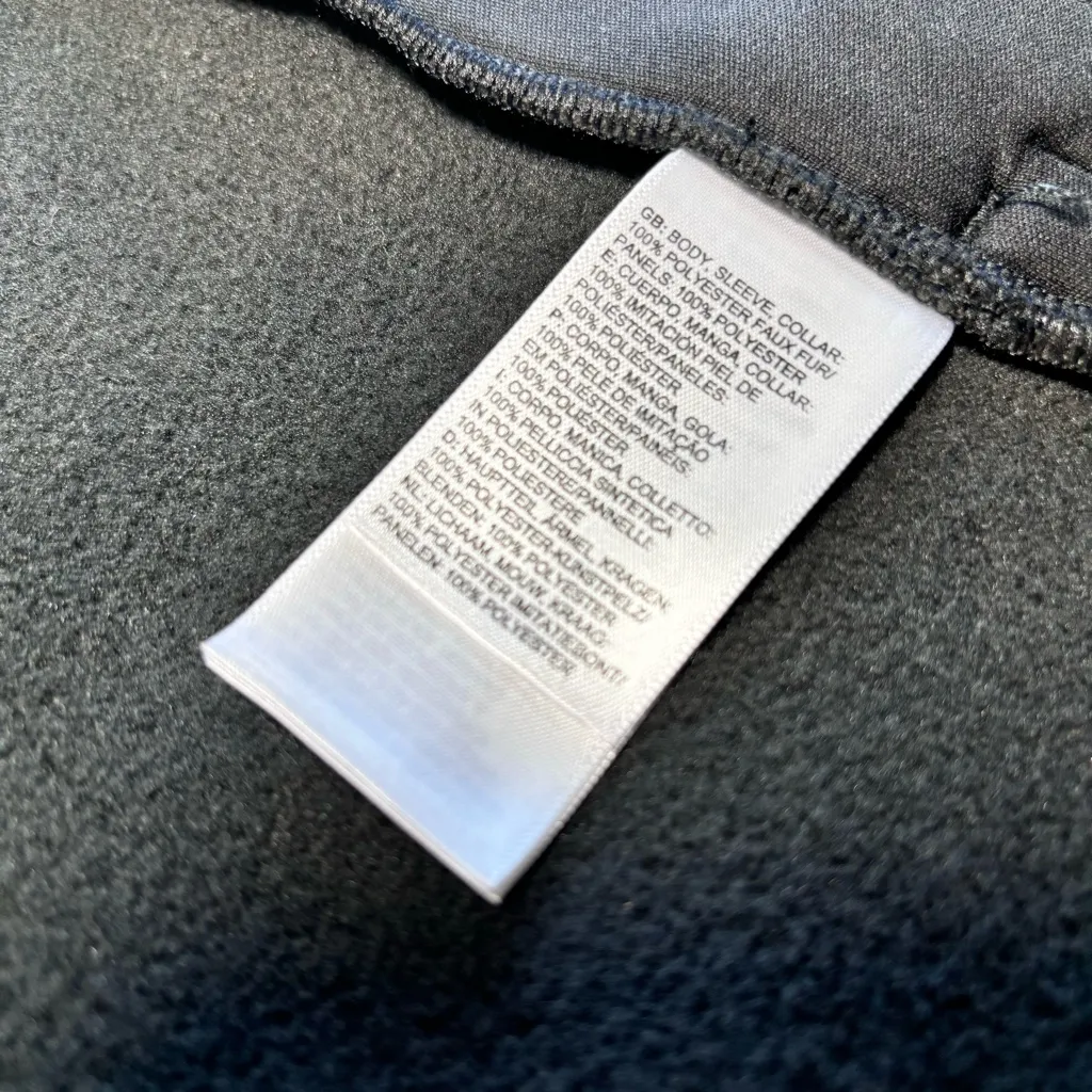 THE NORTH FACE SHERPA Fuzzy Black JACKET Full Zip with Pockets Women's Size M‎ - Image 10