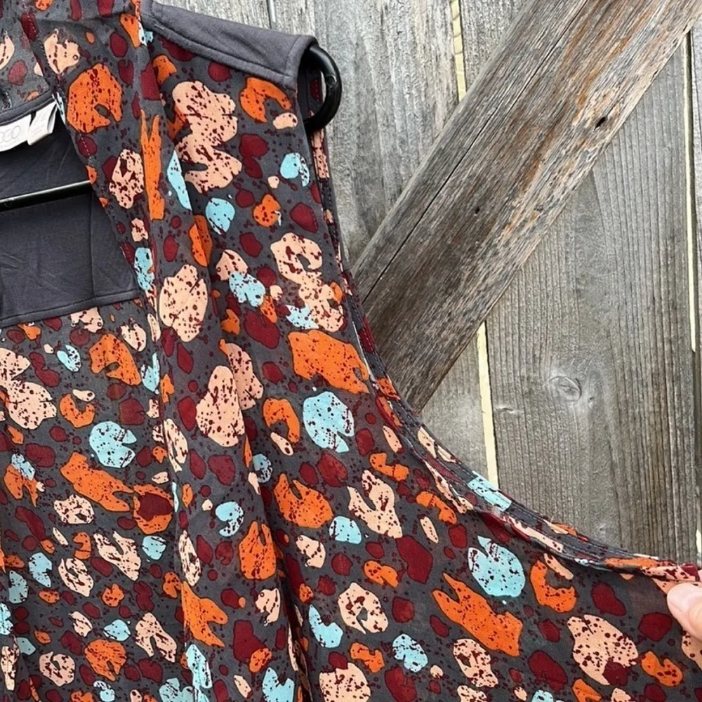 Euc LOGO Lori Goldstein Open Front Duster Top - Image 4