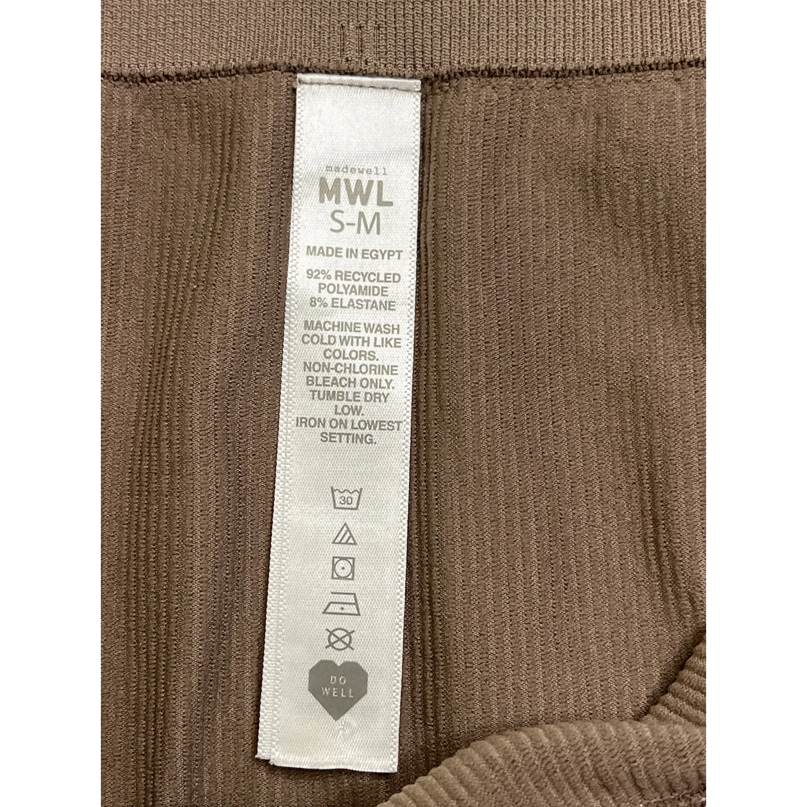 Madewell MWL Seamless 7/8 Ribbed High Waisted Leggings, size small-medium, NF342 - Image 2
