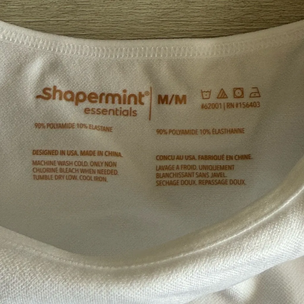 Shapermint Essentials All Day Every Day Scoop Neck Cami White Medium NWT IN PKG - Image 5