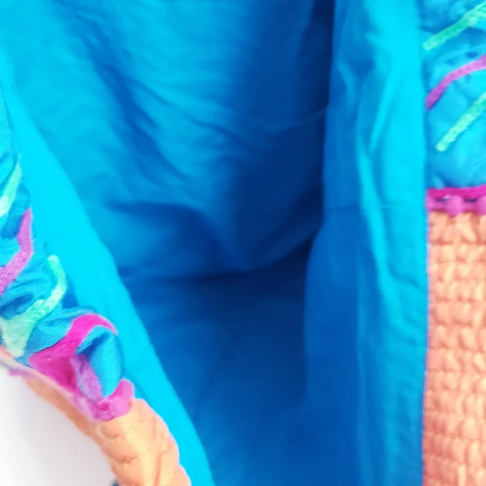 Karma Living Embroidered Bohemian Floral Plush Sholder Bag Orange - Image 7