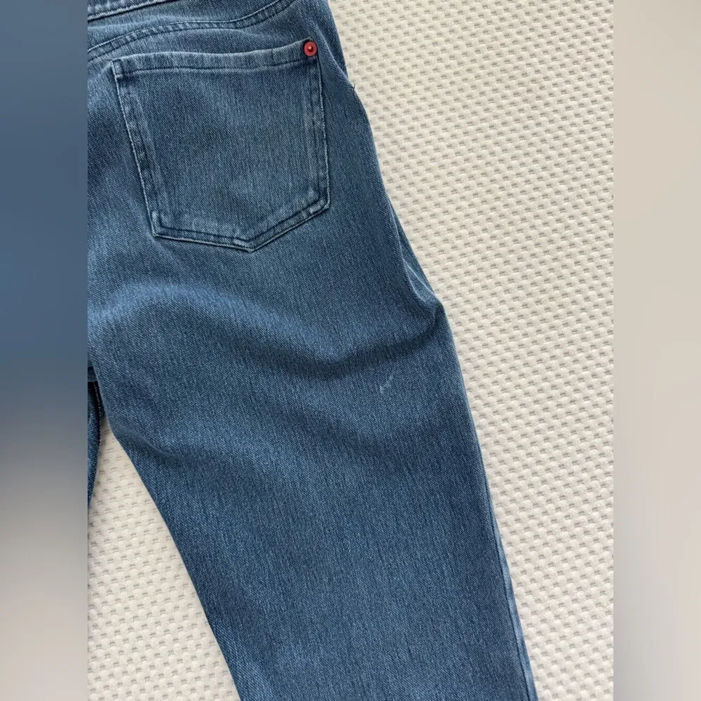 SPANX Jean-ish Ankle Shaping Leggings in Blue Tummy Control Women Size Large - Image 6