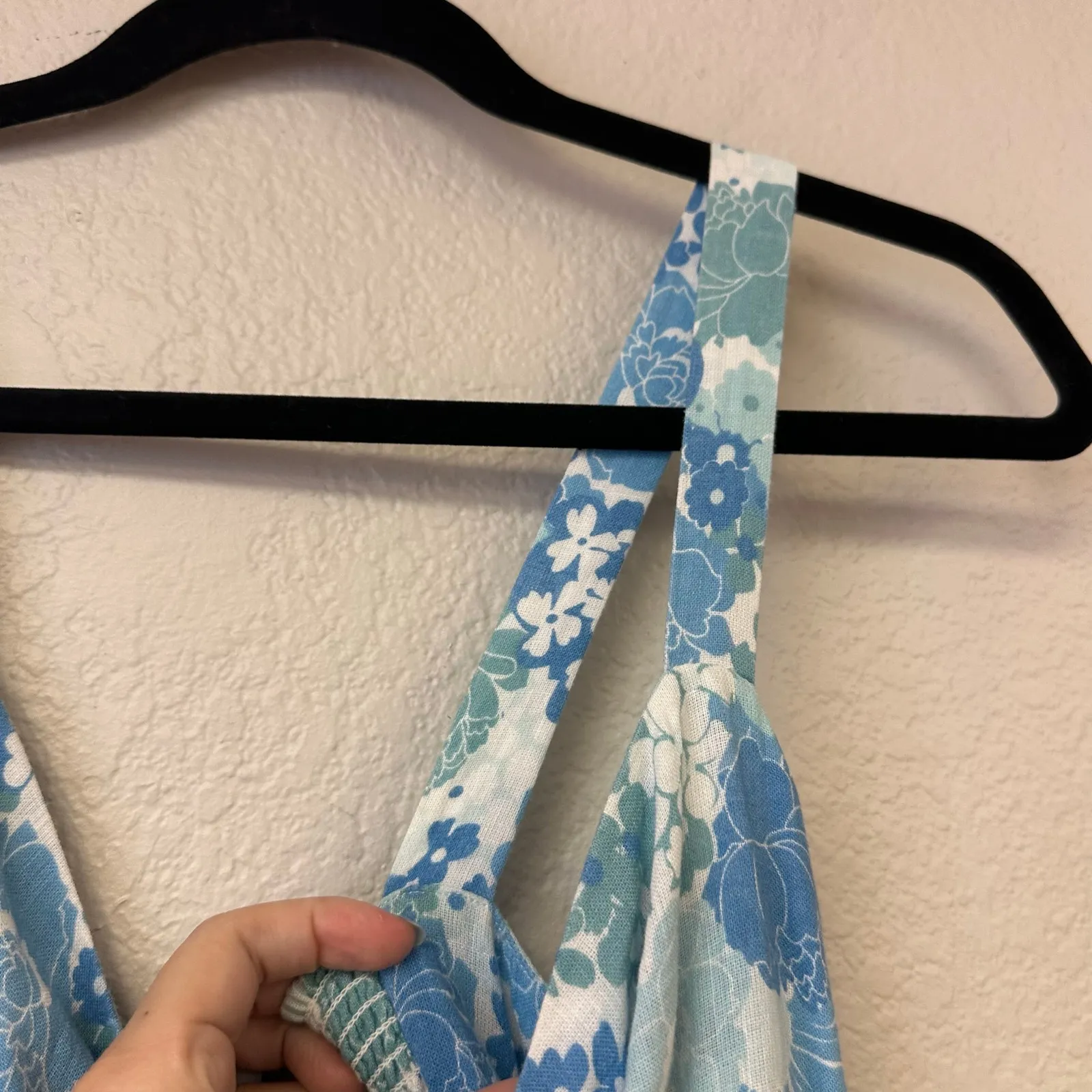 Rails Serafina Azure Wallflower Midi Dress Blue Size Small - Image 4